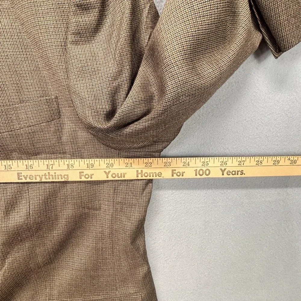Chaps Blazer Mens 42R Brown‎ Silk Wool Blend 2 Button Sport Coat businessman
